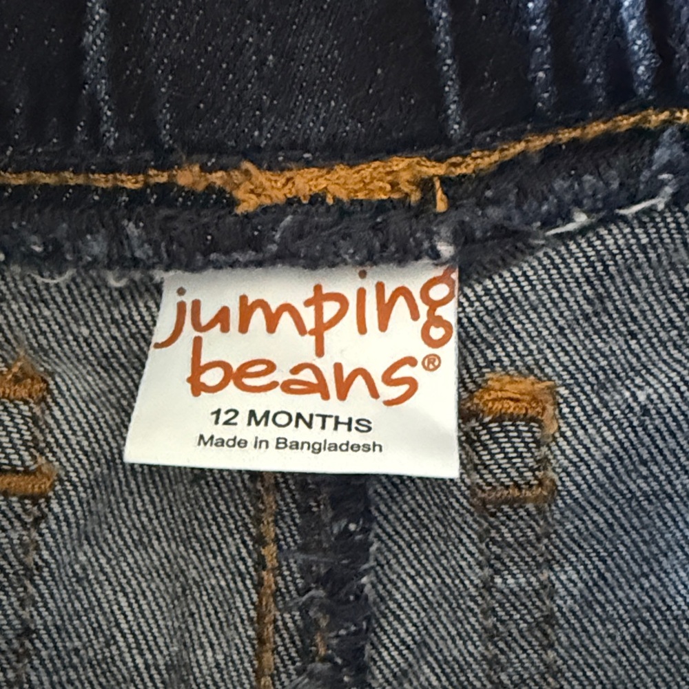 jumping beans Dark Blue Denim Shorts with Drawstring - Picture 2 of 3